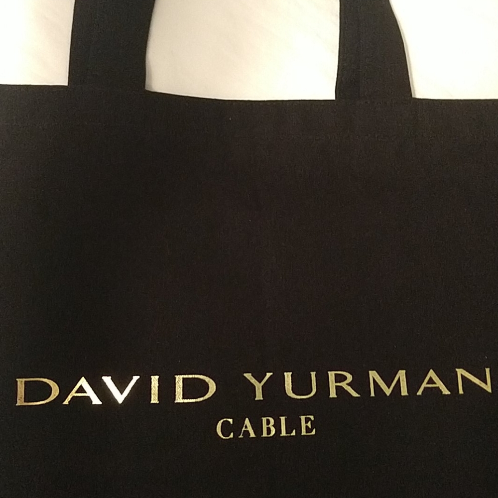 David Yurman RARE Cable Tote Bag Travel Storage - Picture 3 of 4